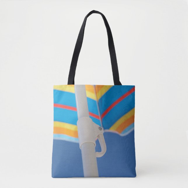 Bolsa Tote Guarda-chuva de praia listrado (Frente)