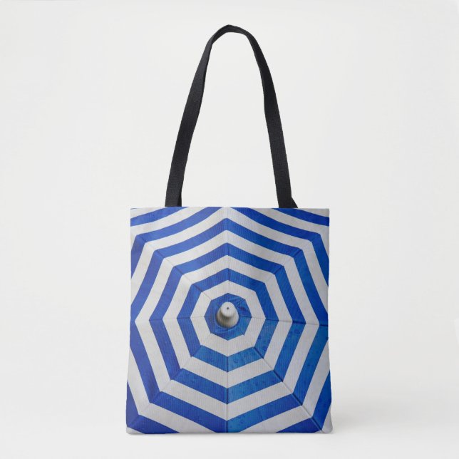 Bolsa Tote Guarda-chuva listrada aberta (Frente)