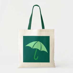 Bolsa Tote Guarda-chuva verde pop Art
