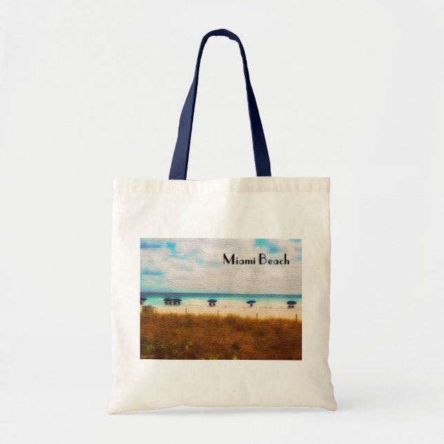 Bolsa Tote Guarda-chuvas de Miami Beach (Frente)