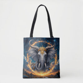Bolsa Tote Guardião Coroado do Portão Celestial o elefante