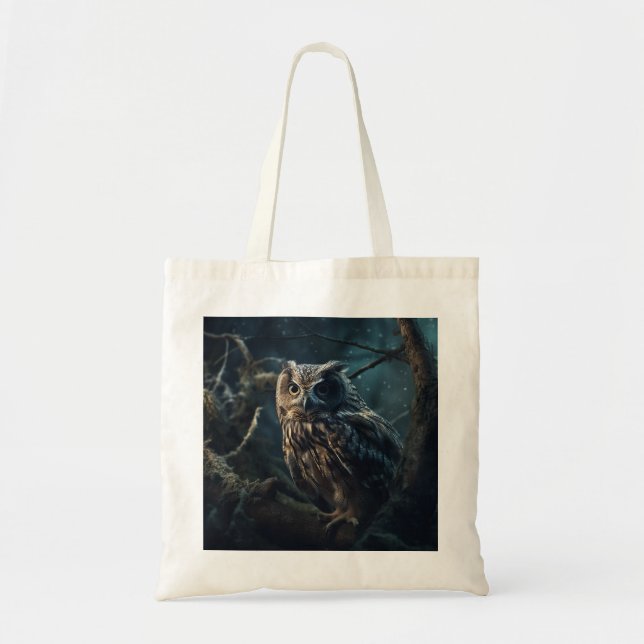 Bolsa Tote Guardião da Coruja da Noite (Frente)
