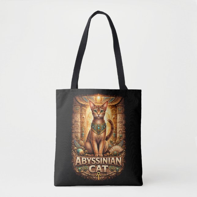 Bolsa Tote Guardião do Nilo Dourado (Frente)