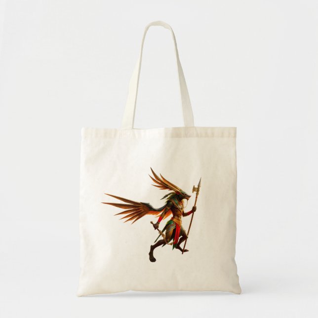 Bolsa Tote Guardião do Portão Celestial – Anúbis (Frente)