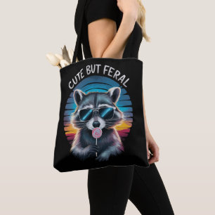 Bolsa Tote Guaxinim Engraçado Mas Feroz E Bonito