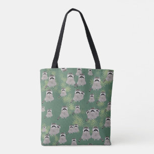 Bolsa Tote Guaxinim por todo o lado na sacola do impressão