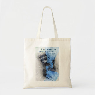 Bolsa Tote Guaxinim - Relaxando