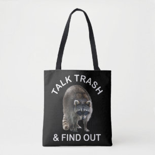 Bolsa Tote Guaxinim Ridículo & Roupas de Guaxinim Falam Merda
