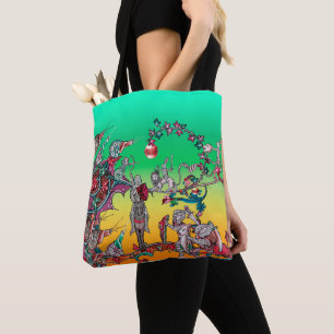 BOLSA TOTE GUERRA BESTIÁRIA MEDIEVAL, NOITES, ESQUEMAS GIGANT