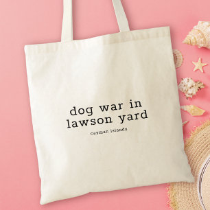 Bolsa Tote Guerra do Cachorro do Dialeto Folk em Lawson Yard