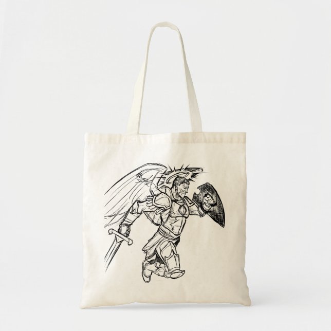 Bolsa Tote guerreiro anjo (Frente)