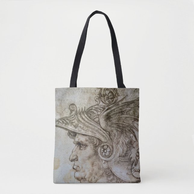 Bolsa Tote Guerreiro com Capacete de Leonardo (Frente)