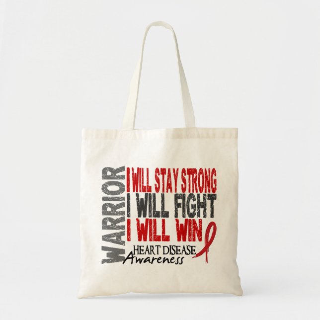 Bolsa Tote Guerreiro da doença cardíaca (Frente)