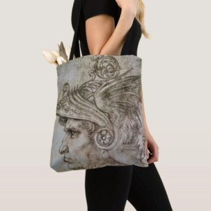 Bolsa Tote Guerreiro Helmetado de Leonardo