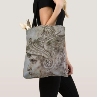 Bolsa Tote Guerreiro Helmetado de Leonardo