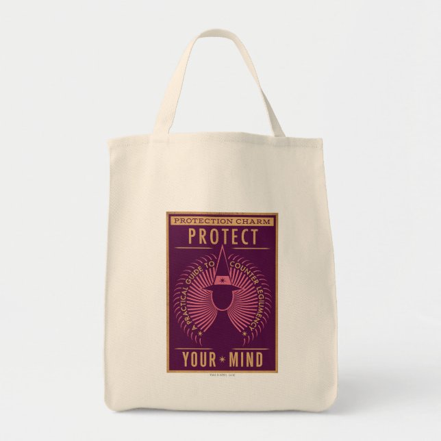 Bolsa Tote Guia de Caracteres de Proteção (Frente)