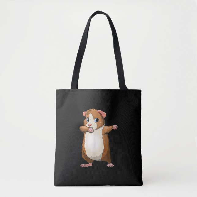 Bolsa Tote Guiné Funny Dabbing Furry Kids (Frente)