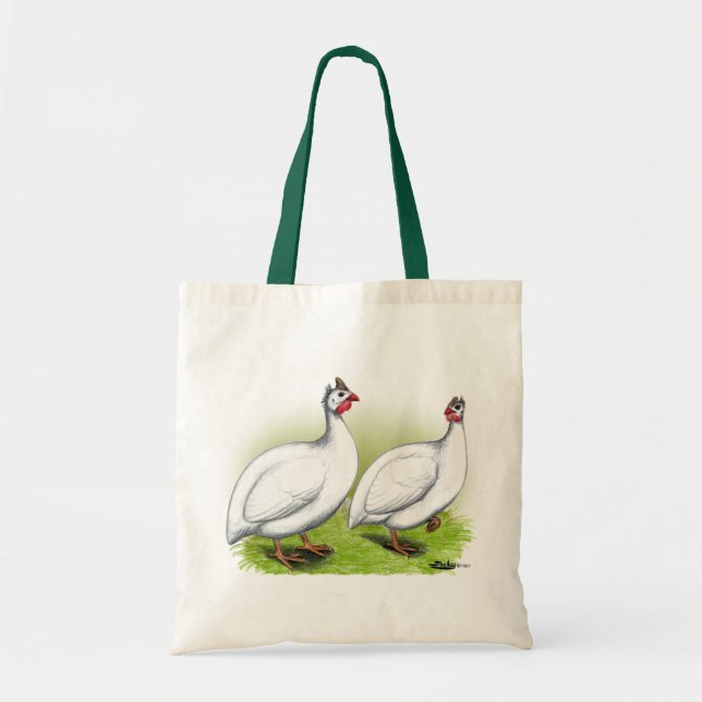 Bolsa Tote Guineas: Branco (Frente)