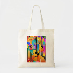 Bolsa Tote Guitarra Geométrica Contemporânea Moderna