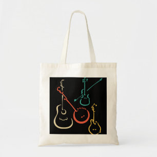 Bolsa Tote Guitarrista Guitarrista Retro bluegrass mandolin g