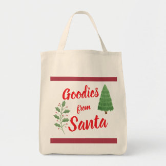 Bolsa Tote Guloseimas Vermelhas e Naturais do Papai Noel