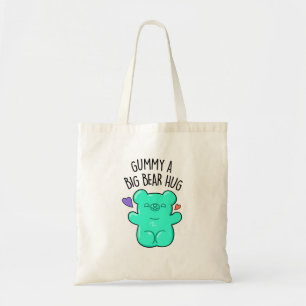Bolsa Tote Gummy Um Urso Grande Abraçando Um Belo Bear Gummy