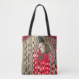 Bolsa Tote Gustav Klimt A ilusão óptica Kiss x Bauhaus