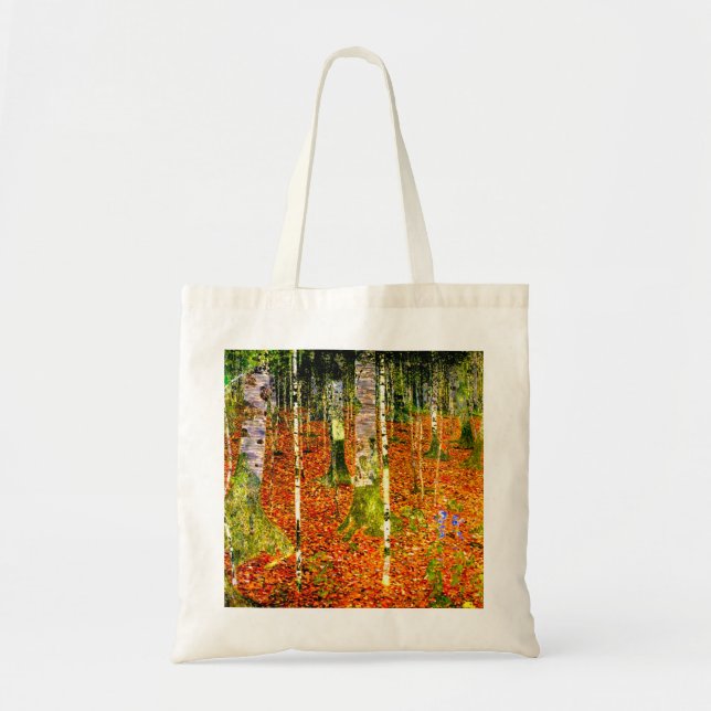 Bolsa Tote Gustav Klimt Birch Trees (Frente)