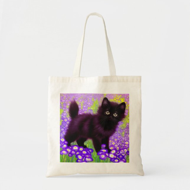 Bolsa Tote Gustav Klimt Black Kitten (Frente)