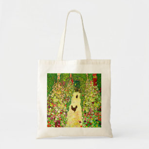 Bolsa Tote Gustav Klimt Garden com Galinhas