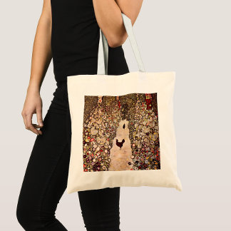 Bolsa Tote Gustav Klimt Garden Path Com Galinhas, Tonturas Te