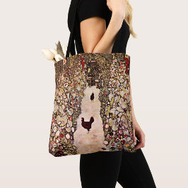 Bolsa Tote Gustav Klimt Garden Path Painting, Art Nouveau