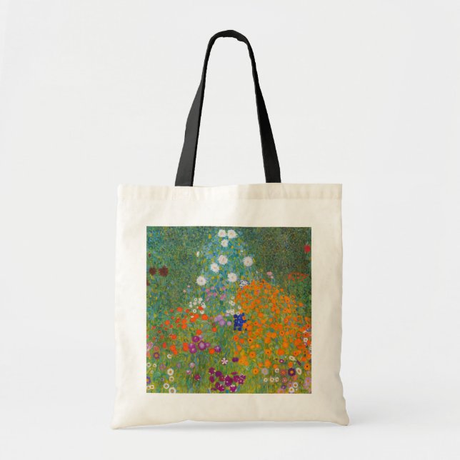 Bolsa Tote Gustav Klimt - Jardim Flor (Frente)
