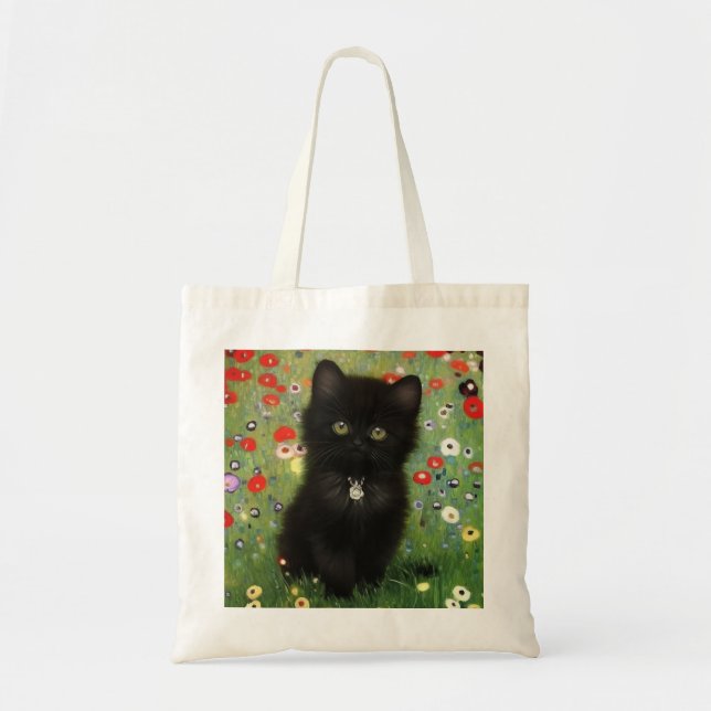 Bolsa Tote Gustav Klimt Kitten (Frente)
