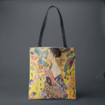 Bolsa Tote Gustav Klimt Lady com ventilador<br><div class="desc">Gustav Klimt Lady com ventilador</div>