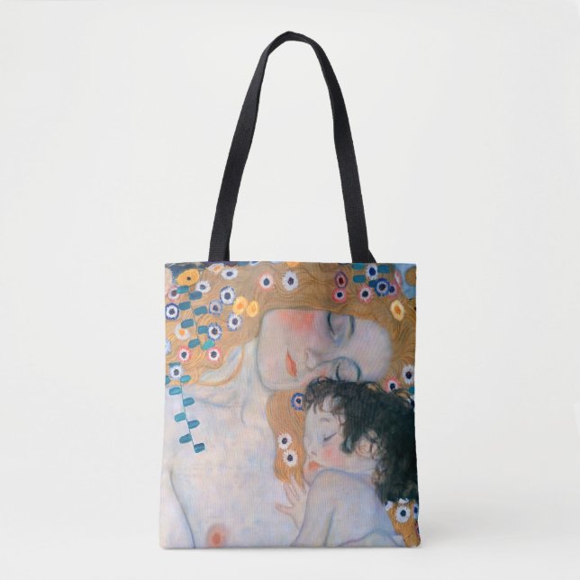 Bolsa Tote Gustav Klimt - Mãe e Filho (Frente)