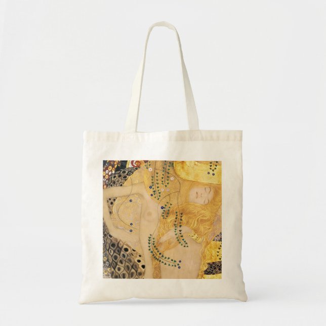 Bolsa Tote Gustav Klimt - Serpentes de Água I (Frente)