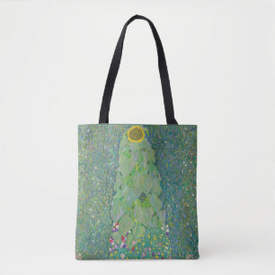 Bolsa Tote Gustav Klimt Sunflower Painting, Vintage Floral