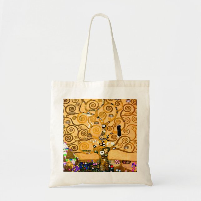 Bolsa Tote Gustav Klimt Tree of Life (Frente)