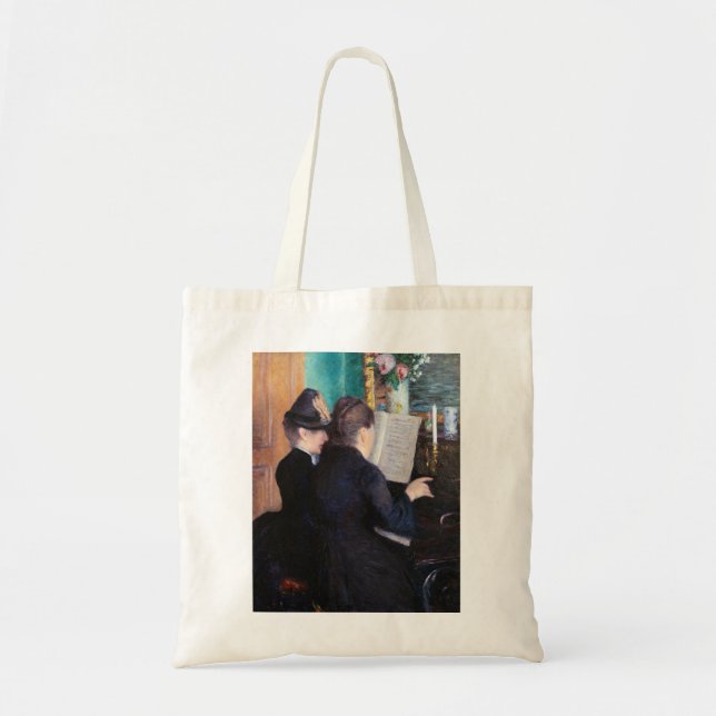 Bolsa Tote Gustave Caillebotte - A Lição de Piano (Frente)