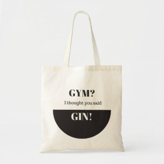 Bolsa Tote Gym? Eu Pensei Que Você Disse Gin