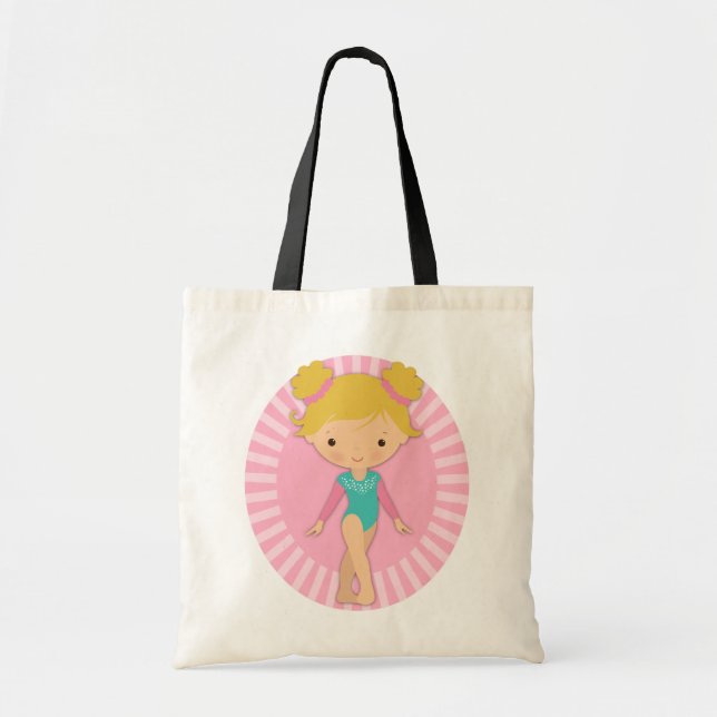 Bolsa Tote Gymnast - Gymnética Fria - Aqua Blona A Rosa (Frente)