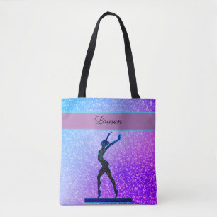 Bolsa Tote Gymnastics Beam Blue e Purple
