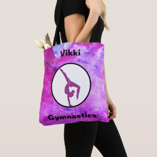 Bolsa Tote Gymnastics Pink Sparkle / Watercolor Tot Bag