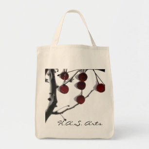 Bolsa Tote H.A.S. Bagas do vermelho do inverno das artes