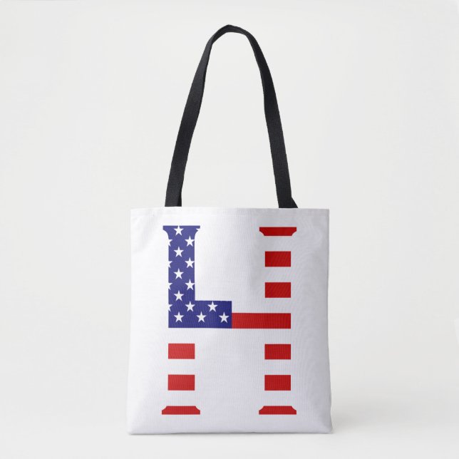 Bolsa Tote H Monograma sobreposto ao certificado de bandeira  (Frente)