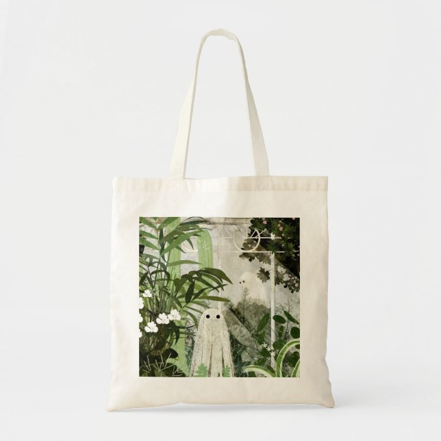 Bolsa Tote Há Um Fantasma Na Estufa Novamente... (Frente)