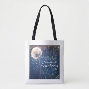 Bolsa Tote Há uma beleza na simplicidade