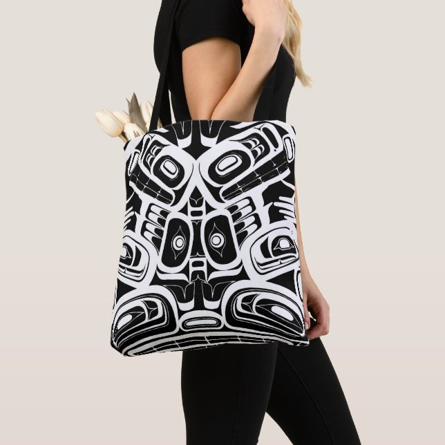 Bolsa Tote Haida Eagle Thunderbird Noroeste da Colômbia (Close Up)