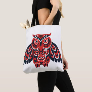 Bolsa Tote Haida Tlingit Coruja Nativa